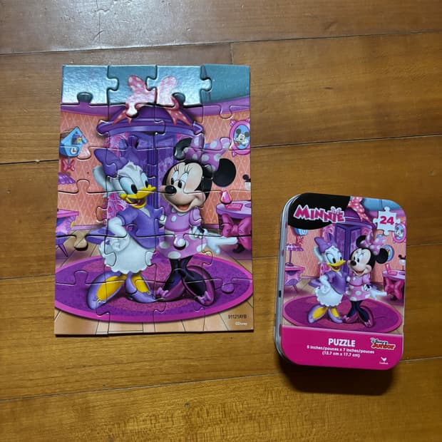 디즈니 미니마우스 데이지 덕 퍼즐 인테리어 소품