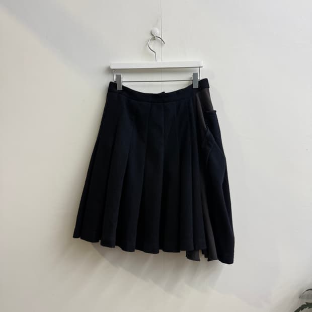 Comme des Garcons H&M 울 플리츠 미디스커트