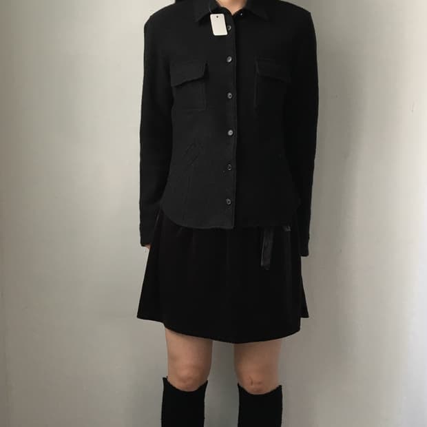 Woolen multi pocket jacket