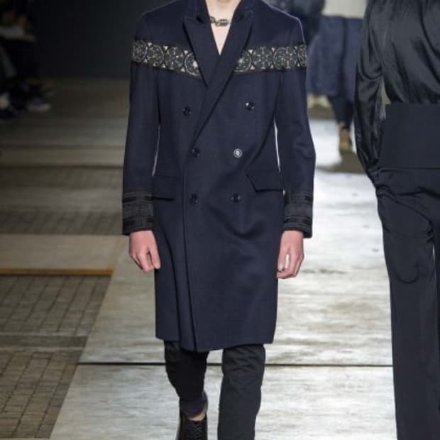 드리스 반 노튼 15fw 더블 코트