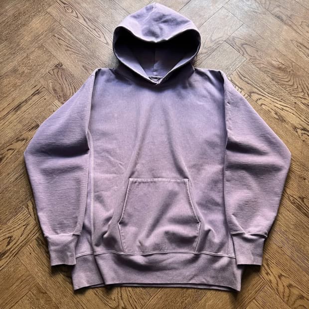 [M]AURALEE 오라리 라이트퍼플 슈퍼 밀드 스웻 후드 파카