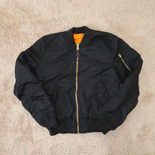 알파인더스트리 남성 양면 붐버점퍼 항공점퍼 S 1031