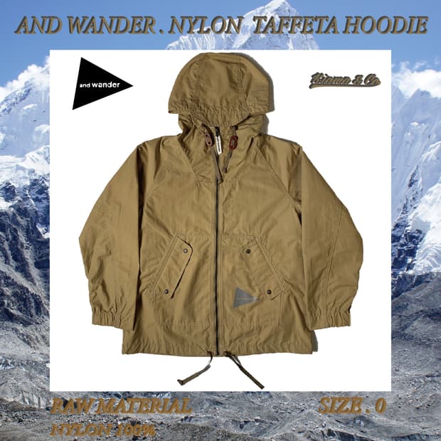 Nylon taffeta hoodie