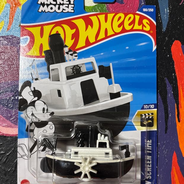 미개봉) 디즈니 스팀보트 핫휠 다이캐스트 인테리어 소품