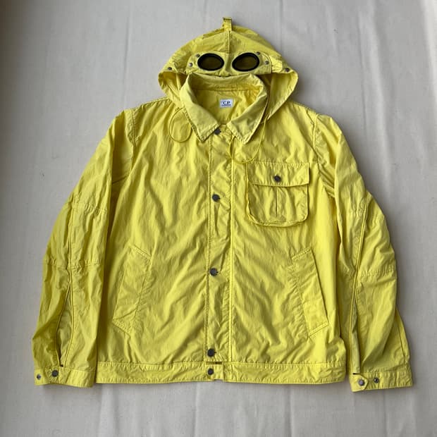 90s CP 컴퍼니 고글 후드 나일론 자켓