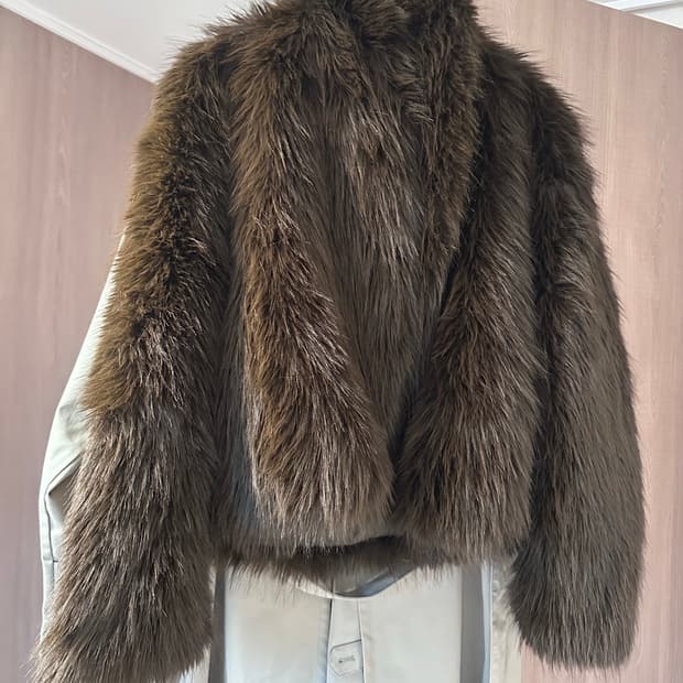 자라 zara 퍼 코트