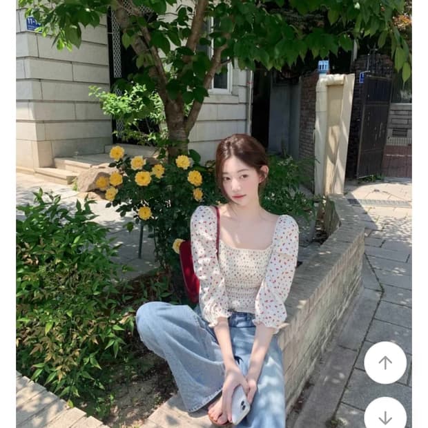 제니오 로지 시즌스 스퀘어 블라우스 s