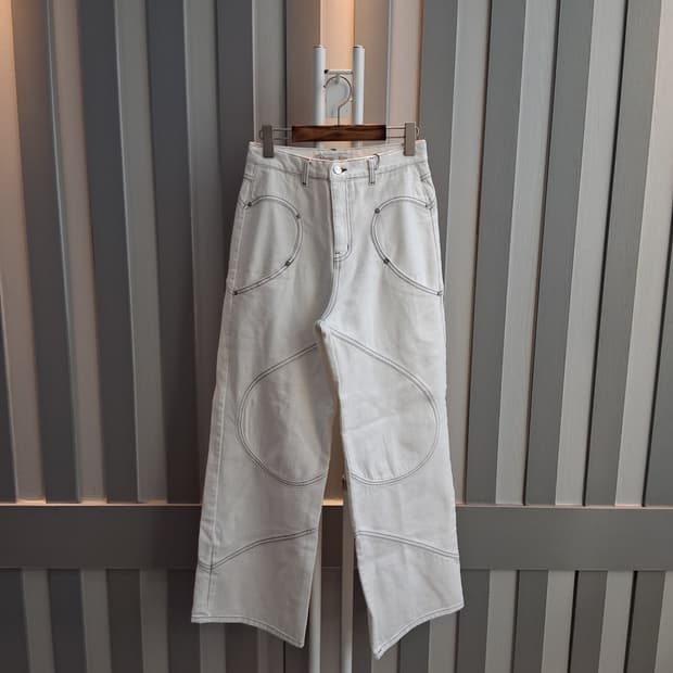 마뗑킴  정품 화이트팬츠