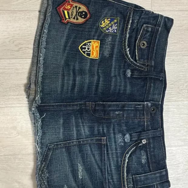 랄프로렌 데님 미니스커트