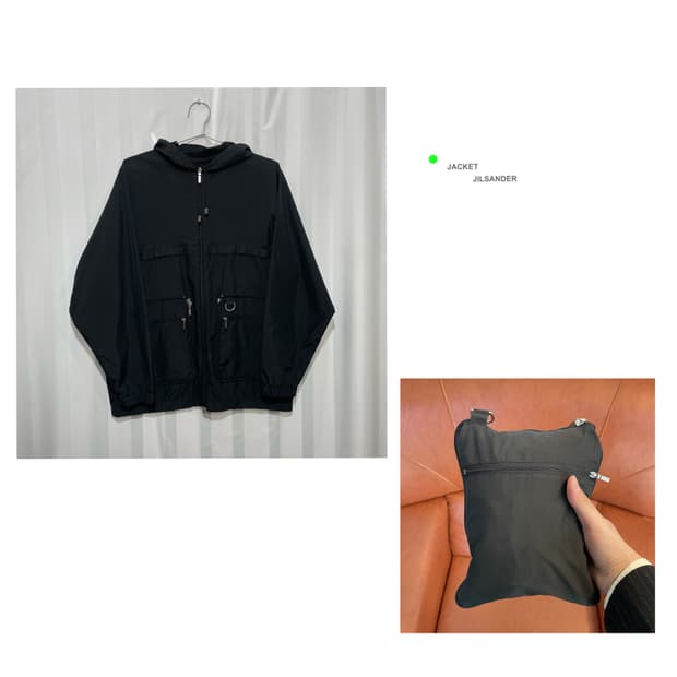 질샌더 포켓터블 원드브레이커