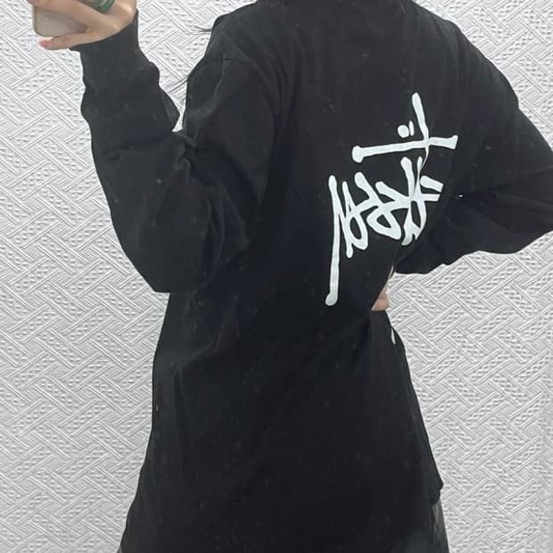 스투시 빈티지 스트릿 펑크 백로고 롱슬리브 XL C10790
