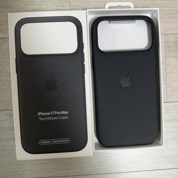 아이폰17프로맥스 테크우븐케이스 블랙