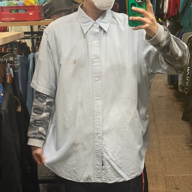 [HI] 폴로 랄프로렌 반팔셔츠 스카이블루