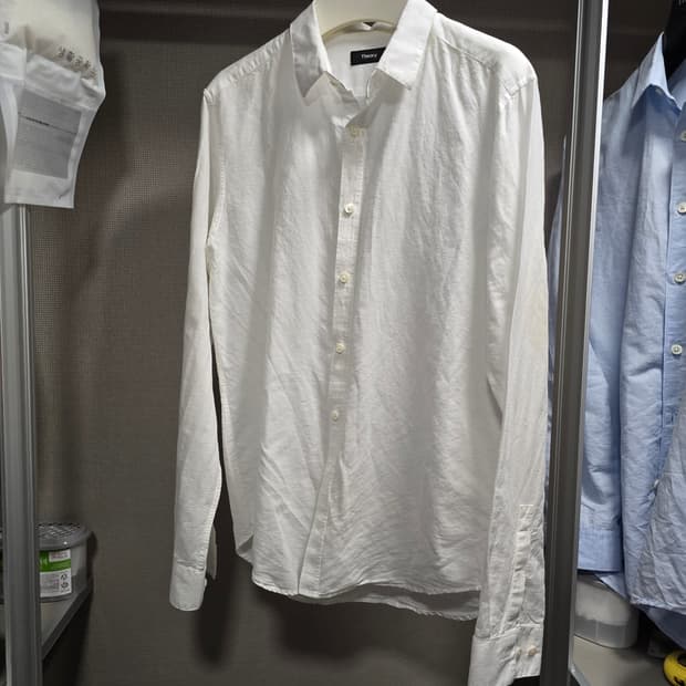 띠어리 린넨 셔츠 / 화이트 / S