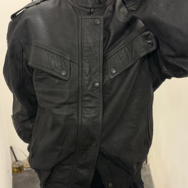 소가죽 레이싱 레더자켓