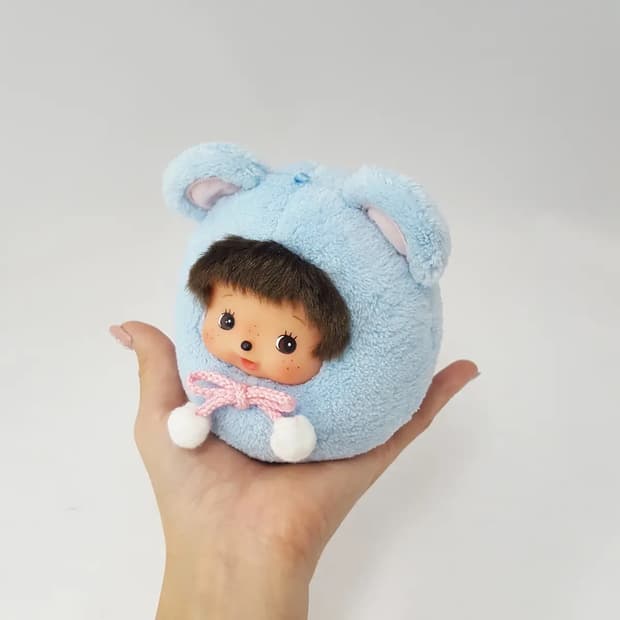 희귀 몬치치 베비치치 애니멀 다루마 인형