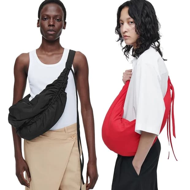 코스 cos 레드 미니 크로스바디 백