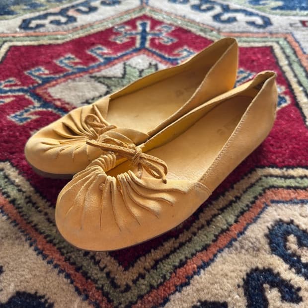 Timberland moccasin Mustard beige Flat