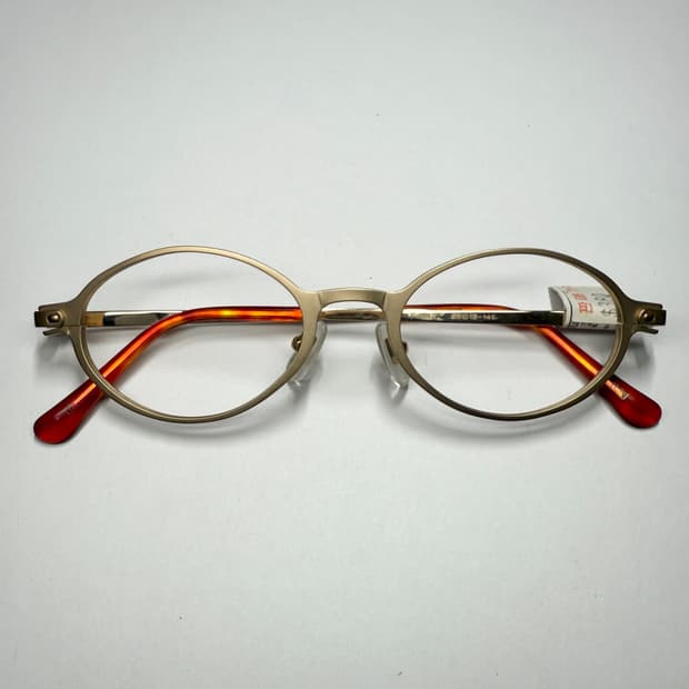 [희귀]오벌형 빈티지 안경 [펜탁스(PENTAX)샤프 골드오벌 안경]