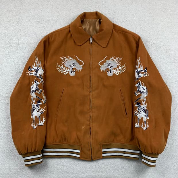 MPQ 스카쟌 리버시블 블루종 자켓