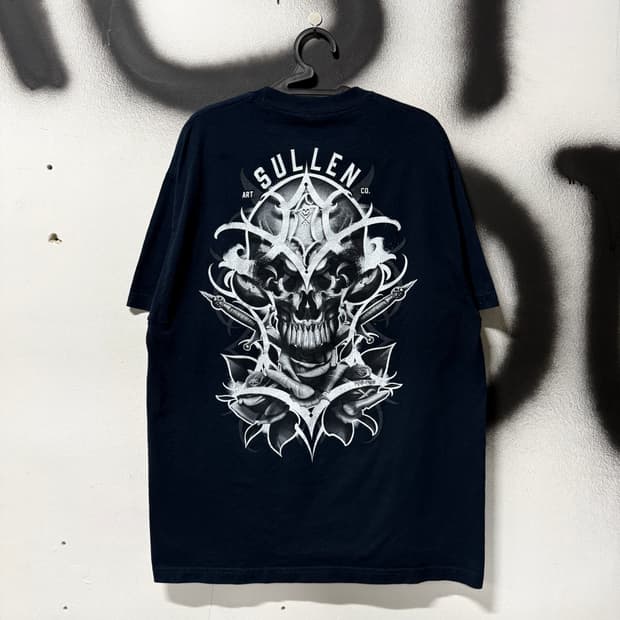 VTG 빈티지 빅사이즈 스컬 프린팅 펑크 반팔 티셔츠