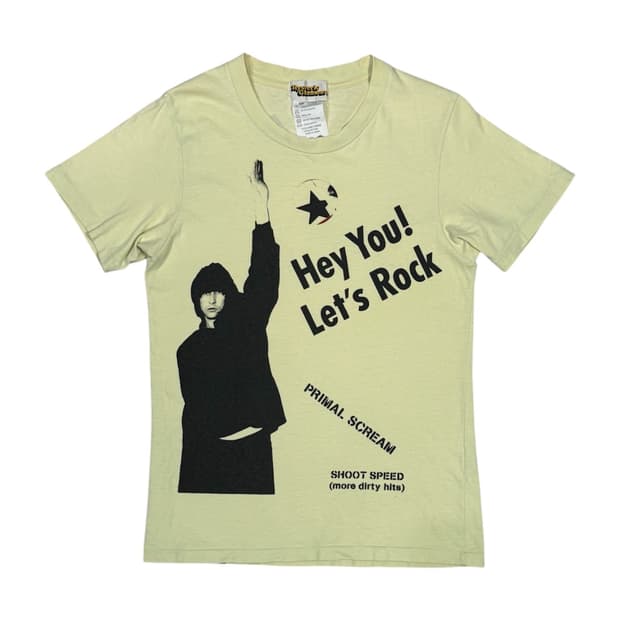 히스테릭 글래머 x primal scream 반팔 티셔츠