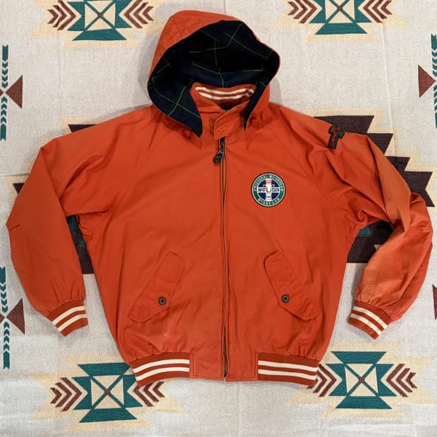 90~00s 맥그리거 MCG CLUB 후드 블루종 자켓