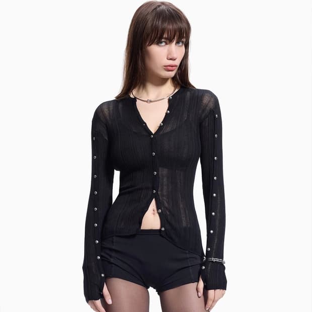 Protemoa Touch Black Cardigan