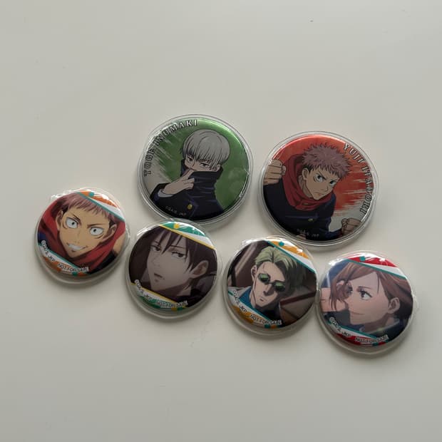 jujutsu kaisen can badge set 뱃지