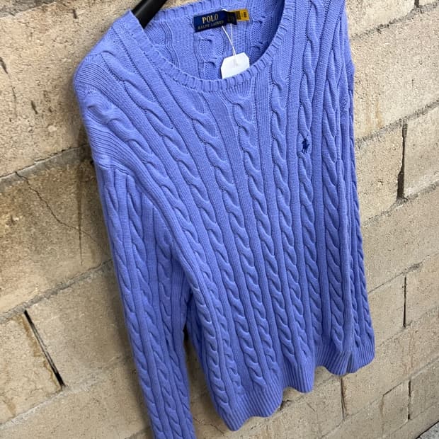 폴로 랄프 로렌 케이블 니트