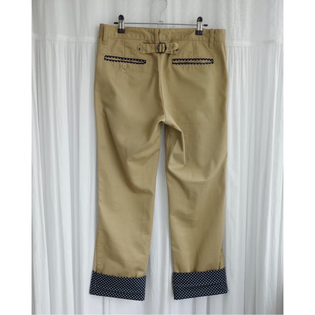 TK mixpiece beige dot pants