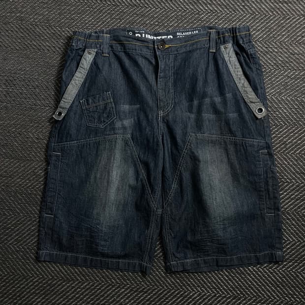 00s Y2K 빈티지 데님 버뮤다 팬츠o 4058