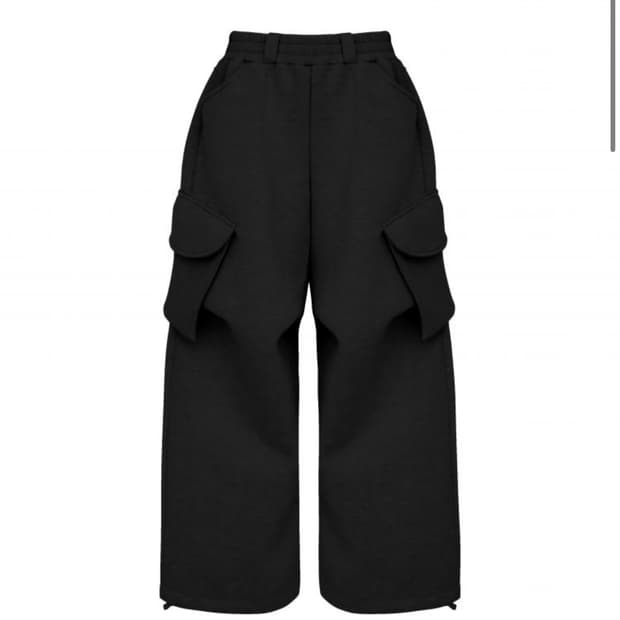 Mjd x 코인서울 와이드 카고 블랙