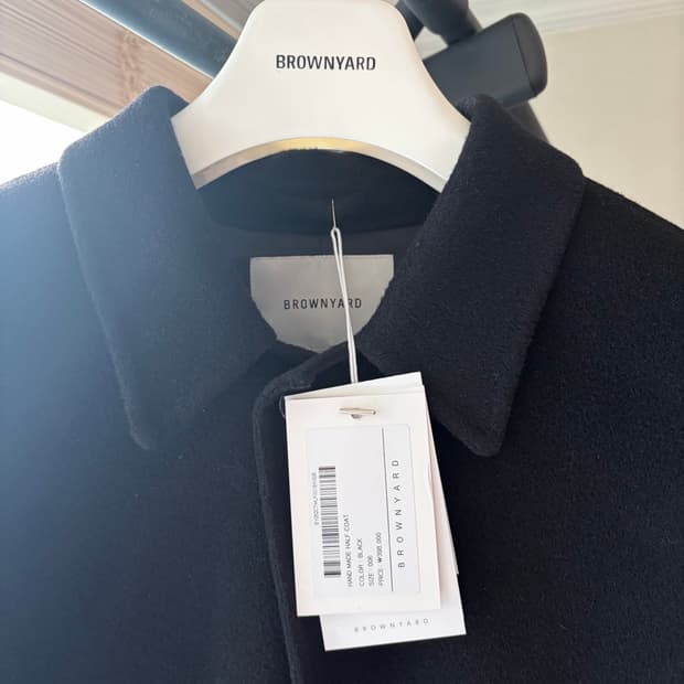 6)브라운야드 핸드메이드 하프코트 블랙