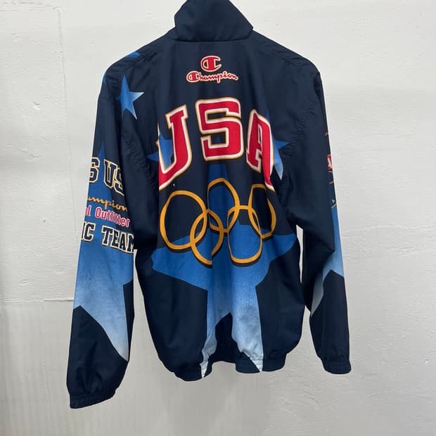 XL) 90's CHAMPION ATLANTA WINDBREAK