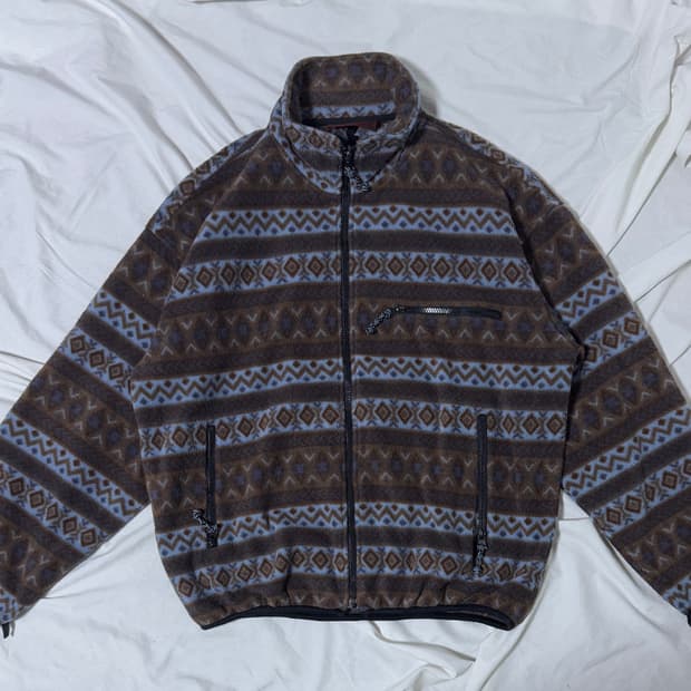 Macbeth 에스닉 플리스 집업 자켓