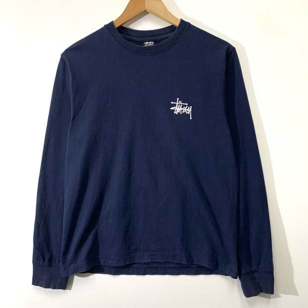 스투시 네이비 롱슬리브