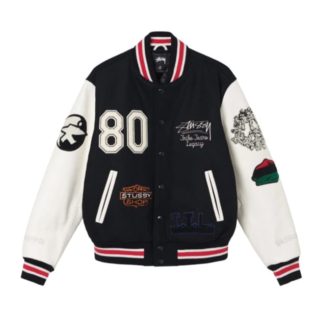 스투시 x 아워레가시 x 데님티어스 바시티 자켓 M