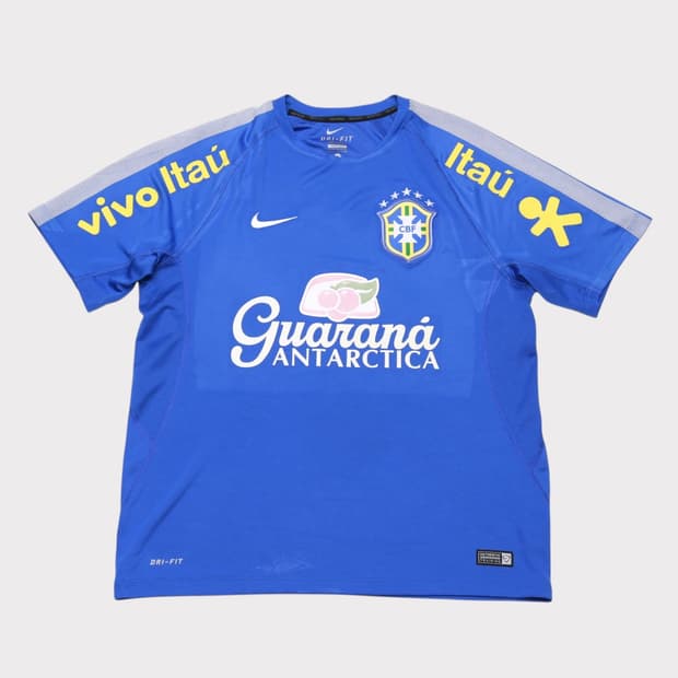 [XL] 나이키 14-15 브라질 트레이닝 반팔