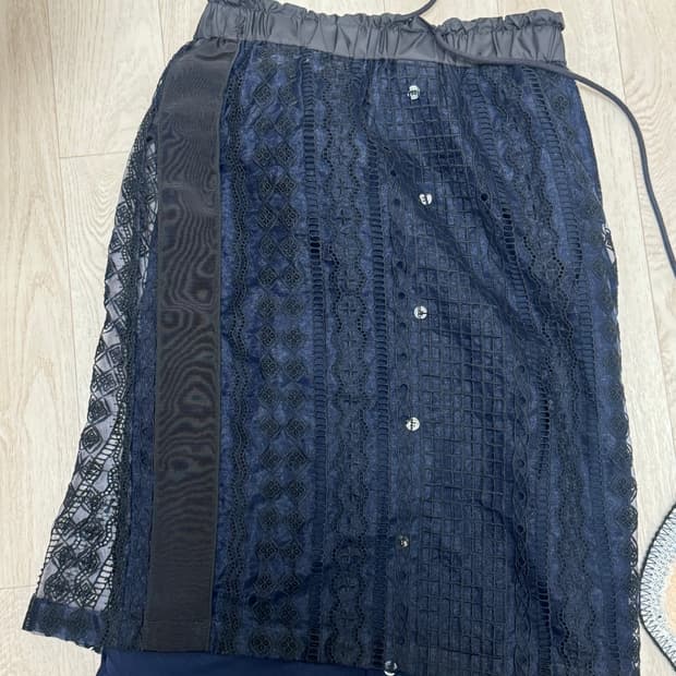 Sacai 레이어드 스타일 스커트 