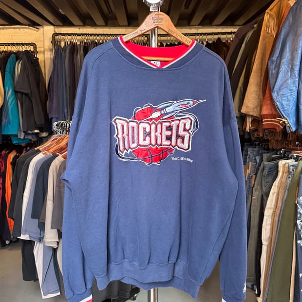 90s 스타터 NBA 휴스턴 로케츠 스웻셔츠 1994