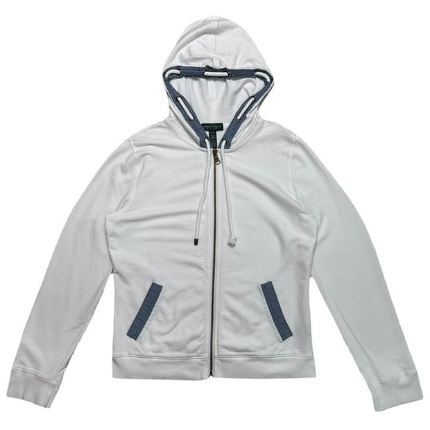 RALPH LAUREN 후드집업 화이트 M