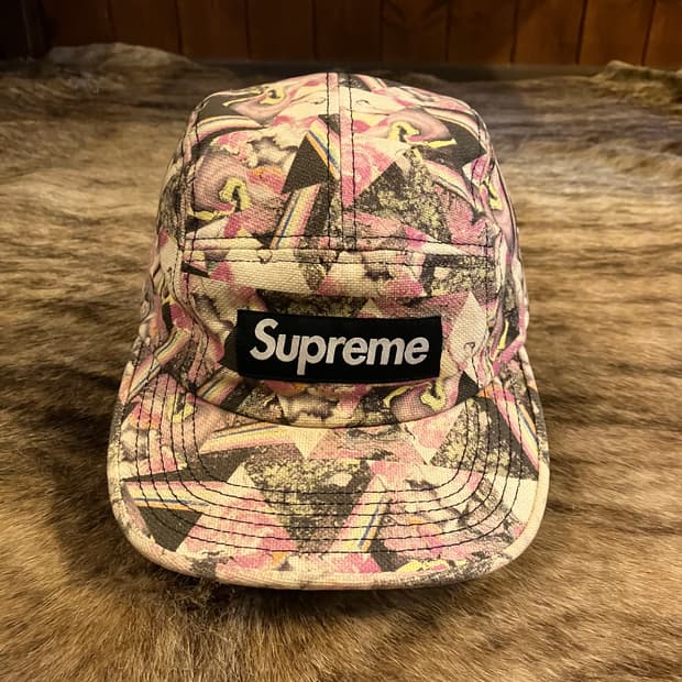 슈프림 x 리버티 페이즐리 캠프캡 OS