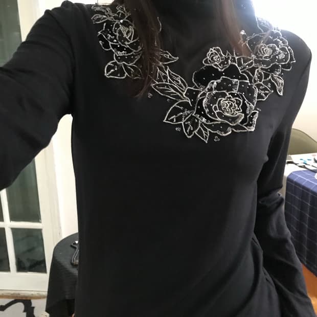 vintage pattern top