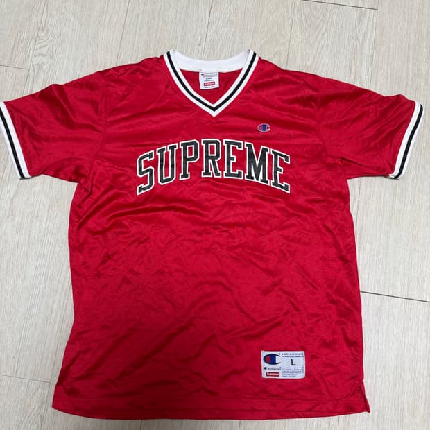 슈프림 반팔 Supreme x Champion Shooting Jerse