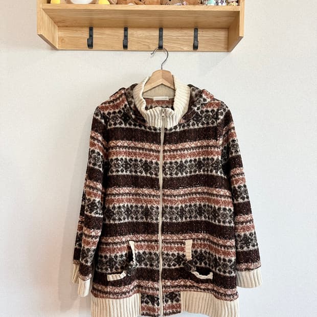 jpn 초코브라운 노르딕 후드집업 개인결제창