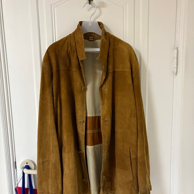 Vintage Suede Car Coat