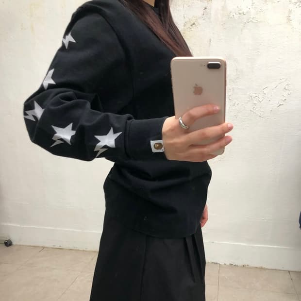 베이프 에이프 스타 롱슬리브 티셔츠