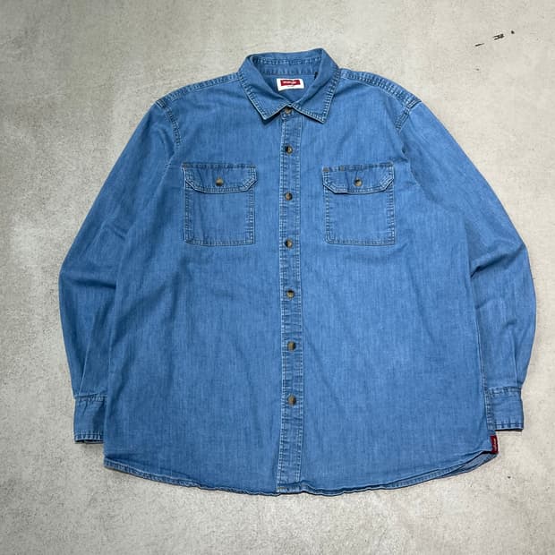 랭글러 워크 데님셔츠 s10507