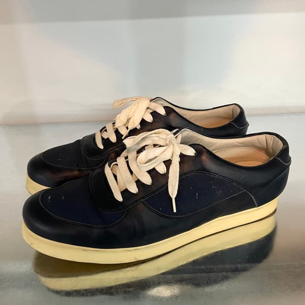 질샌더 페인트 크랙 스니커즈